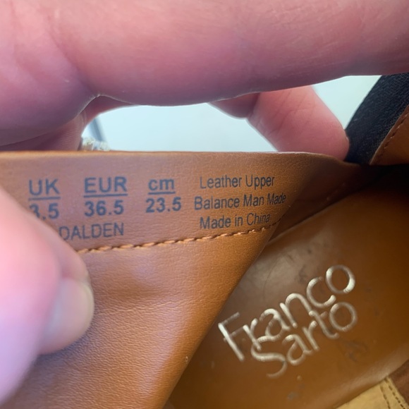 Franco Sarto dark green almost black leather boots size 6.5M - Picture 16 of 16